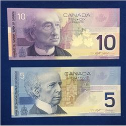Canada Journey Series $5 & $10 Banknote