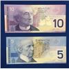 Image 1 : Canada Journey Series $5 & $10 Banknote