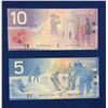 Image 2 : Canada Journey Series $5 & $10 Banknote