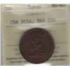 Image 1 : Province of Canada, Bank of Upper Canada 1850 1/2 Penny Token Breton 720, CH. PC5A ICCS MS60