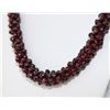 Image 3 : 28" Long Garnet Bead Necklace