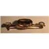 Image 2 : 14KT Yellow Gold Natural Citrine Quartz and Opal Brooch