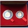 Image 2 : Cuba 1975 Coin Set. National Bank of Cuba 5 & 10 Pesos
