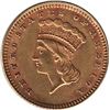 Image 1 : United States 1857 $1 Indian Princess Gold Coin