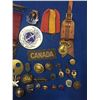Image 4 : Lot of Military Badges / Buttons / Ribbon Ect. Mostly WWII