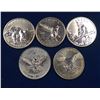 Image 1 : Canada Lot of 5 Different Animals & Birds 1 oz Silver Coins