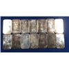 Image 2 : Johnson Matthey 1 oz Silver Bars with Plain Back. Lot of 14