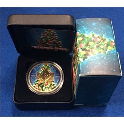 Canada 2016 $5 1 oz Christmas Maple Leaf Silver Coin