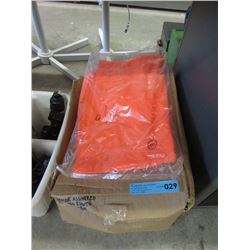 Case of Orange Bib Coverall Rain Pants