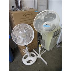 2 Oscillating Floor Fans