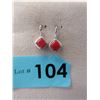 Image 1 : Certified New Diamond & Ruby Earrings