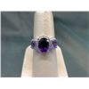 Image 1 : Stunning Amethyst & Diamond Trinity Ring