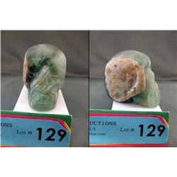 Fist Size 512 Gram Rare Green Fluorite Skull