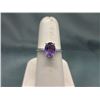 Image 1 : Large 1+ CT Amethyst Solitaire Ring