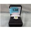 Image 2 : Emerald Cut Peridot Solitaire Ring