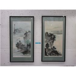 Pair of Framed Oriental Prints