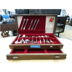 Silver Plated Cutlery in Vintage Case
