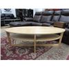 Image 1 : Oval IKEA Coffee Table with Bottom Shelf