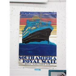 1975 Kenneth Shoesmith Ship Line Poster