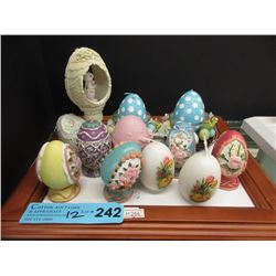 12 Egg Shaped Decorations