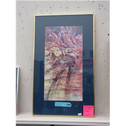 Signed Shirley Kolb Watercolour "Here"