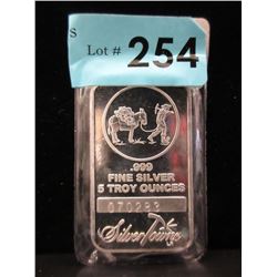 5 Oz. Silver Towne .999 Silver Investor Bar