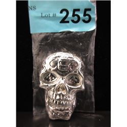 5 Ounce .999 Silver Sugar Skull 3-D Bar