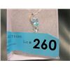 Image 1 : Blue Topaz & Diamond Loop Design Necklace