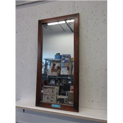 Wood Framed Vertical Wall Mirror