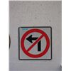 Image 1 : "No Left Turn" Road Sign