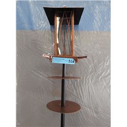 New Copper Tone Bird Feeder w/ Squirrel Baffle