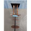 Image 1 : New Copper Tone Bird Feeder w/ Squirrel Baffle