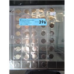 38 Canadian Dimes 1960's through 1990's