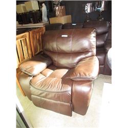 New Brown Bonded Leather Recliner