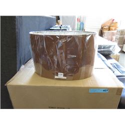 Case of New Brown Oval Lamp Shades