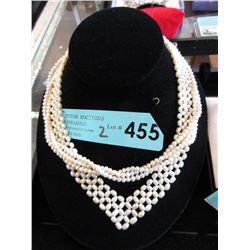2 New Pearl Necklaces