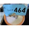 Image 1 : 10 KT Gold and Diamond Ring - Size 7
