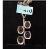 Image 1 : Signed Jorgen Jensen Mid Century Pewter Necklace