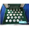 Image 1 : Set of 25 Silver Franklin Mint Gaming Tokens