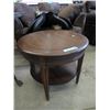 Image 1 : Round Wood End Table