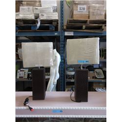 2 Table Lamps with New Shades