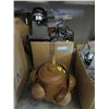 Image 1 : Clay Beverage Pot & Box of Household Goods