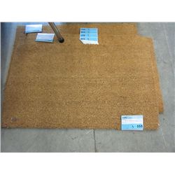 3 New Vinyl Backed Coir Door Mats