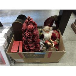 Box of Christmas Decorations