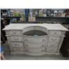 Image 1 : New Bow Front Buffet with Stone Insert