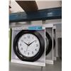 Image 1 : 3 New 10" Wall Clocks with Glass Lens