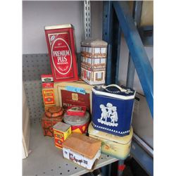 13 Assorted Advertising Tins