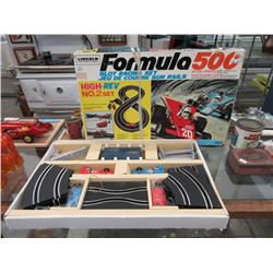 Vintage Lincoln Formula 500 Slot Racing Set
