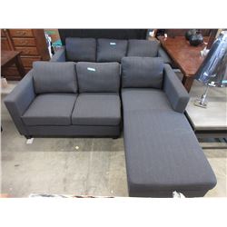 New 80" Upholstered Sofa with Chaise End
