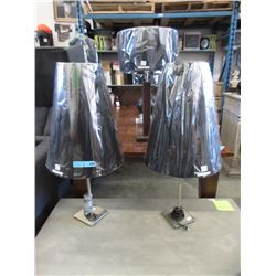 Pair of New 34" Tall Adjustable Base Lamps